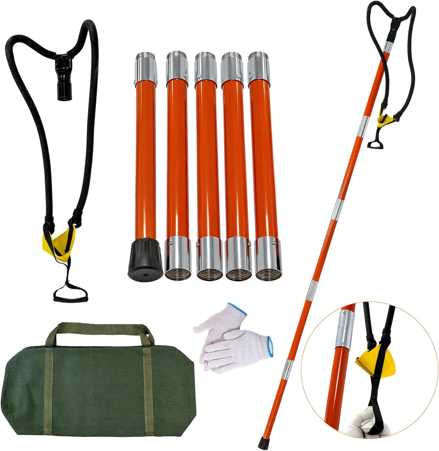 Arborist Slingshot Throw Line Rope Launcher, Portable Arborist Rope Launcher for Tree Work & Rope Placement