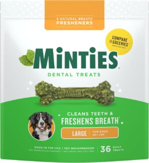 Minties Dental Chews for Dogs, 36 C...