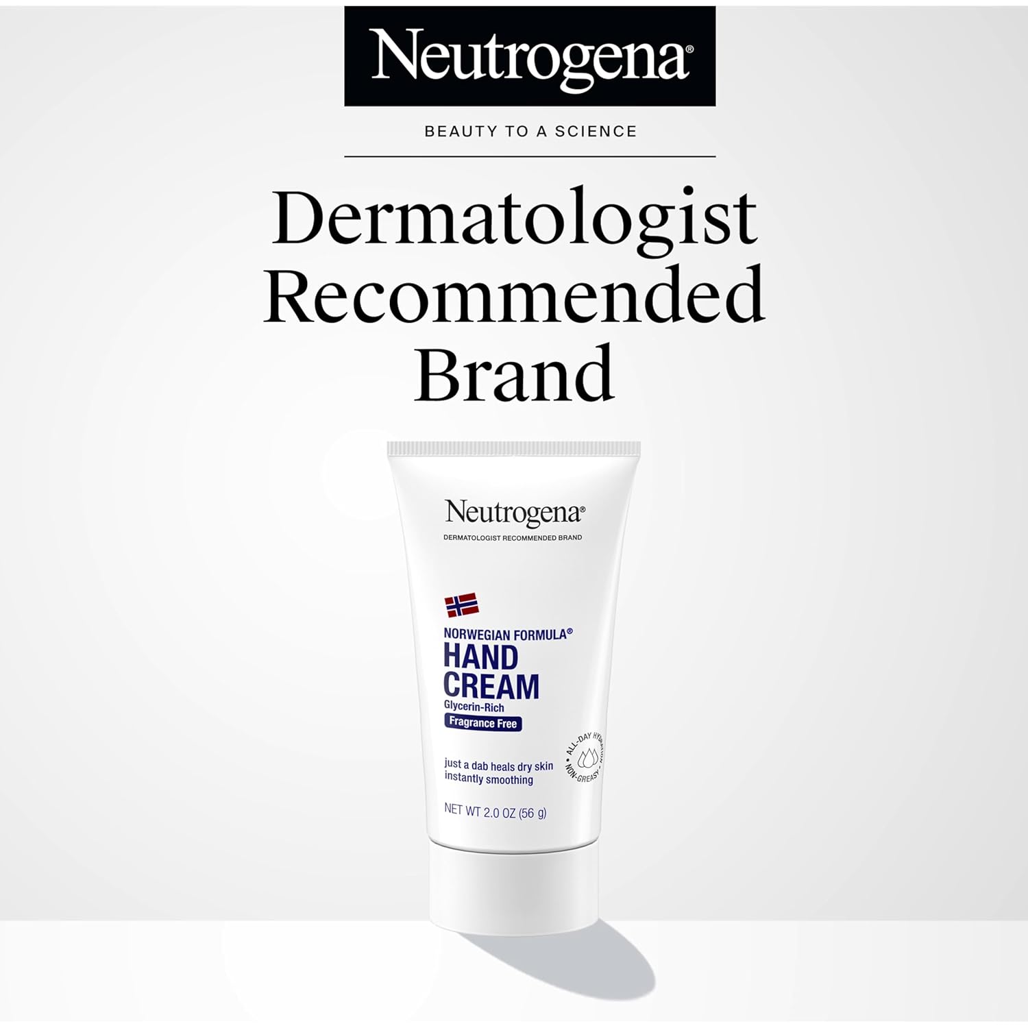 Neutrogena Norwegian Formula Moisturizing Hand Cream & Lotion for Dry Hands, Fragrance Free Glycerin Concentrated Relief, Over 200 Uses, 6 Pack, 2 oz Each (Total 12 Fl Oz) - Image 6