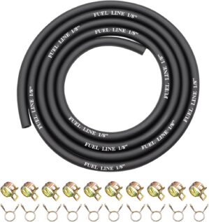 6 Feet 1/8 Inch ID Fuel Line with 2...