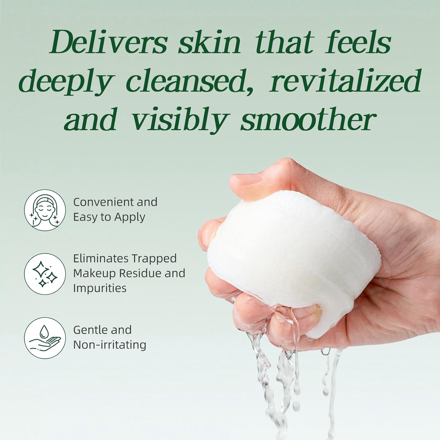 Toner Pads - with Centella Asiatica Extract and Collagen, Improves Uneven Skin Tone & Deep Hydration, Targets Dark Spots and Dull Skin, Ideal for All Skin Types - 70 Pads - Image 4