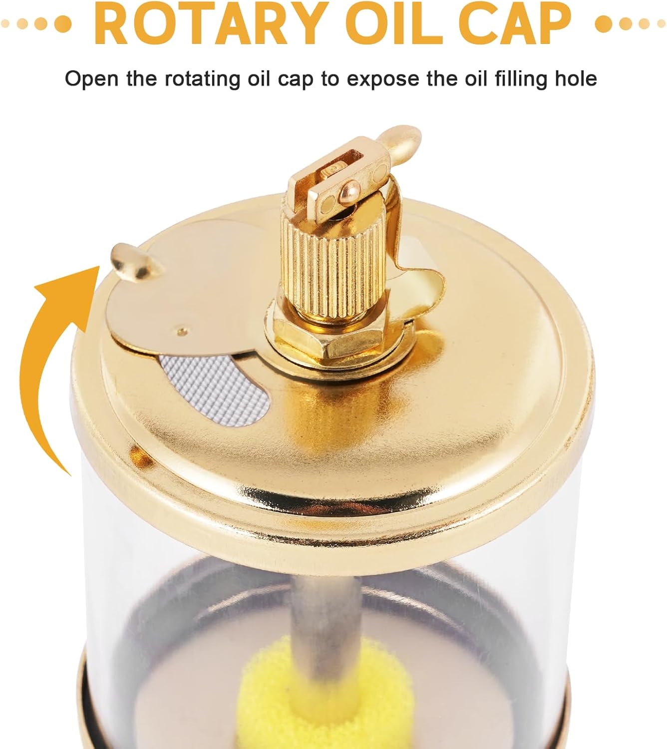 YUCHENGTECH 1/4" Sight Gravity Drip Feed Oiler Thread Needle Valve Type Oil Cup Drip Oiler (100ml) - Image 5