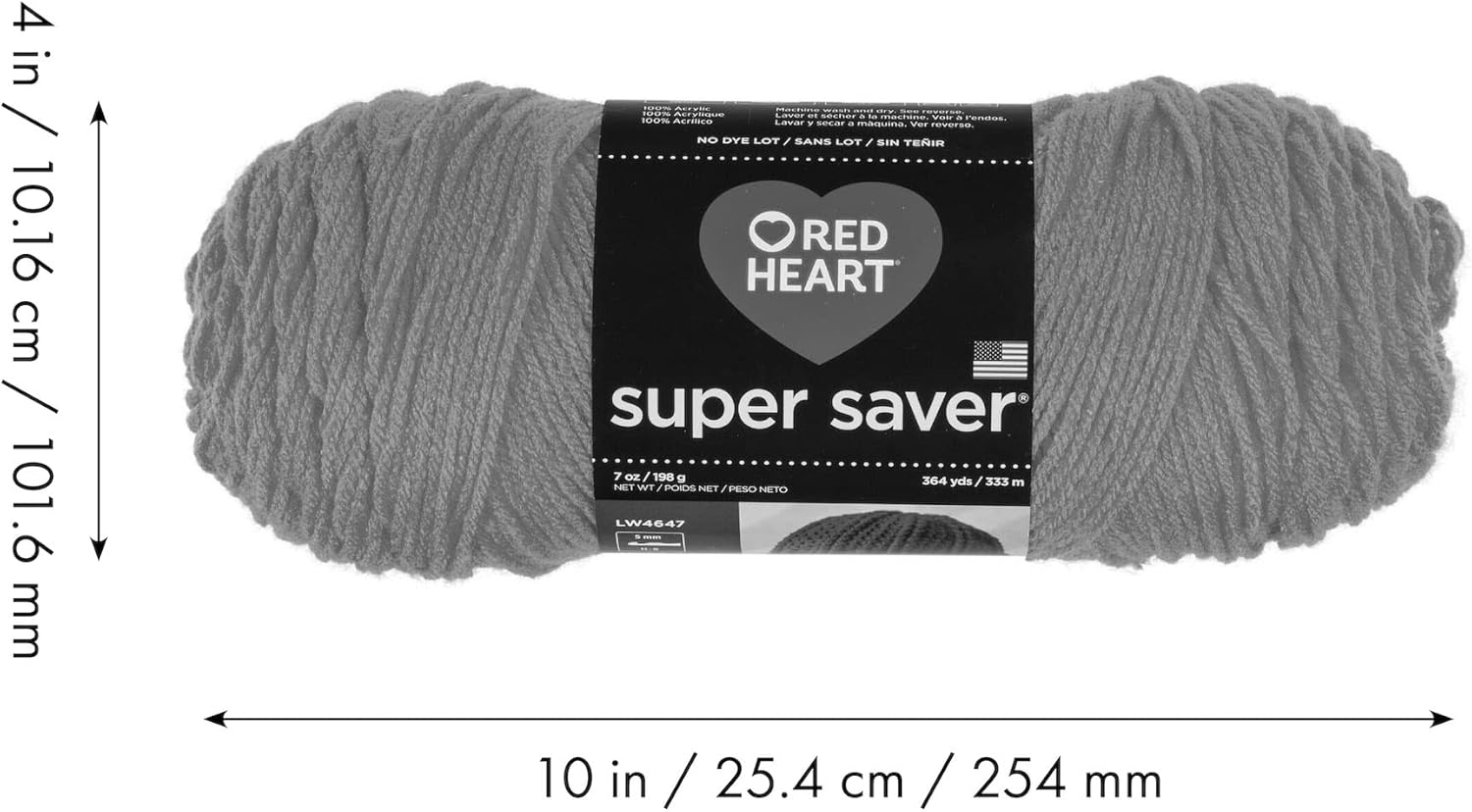 Red Heart Super Saver Pale Plum Yarn - 3 Pack of 7oz/198g - Acrylic - 4 Medium (Worsted) - 364 Yards - Knitting/Crochet - Image 10