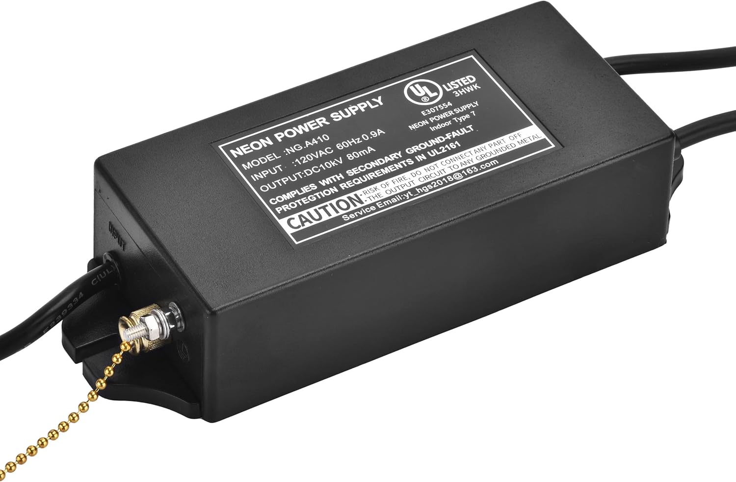 10KV 10000V Power Supply for Glass Neon Sign Electronic Neon Light Beer Signs Bar Lights Transformer 120V 50/60Hz(UL Approval) - Image 2