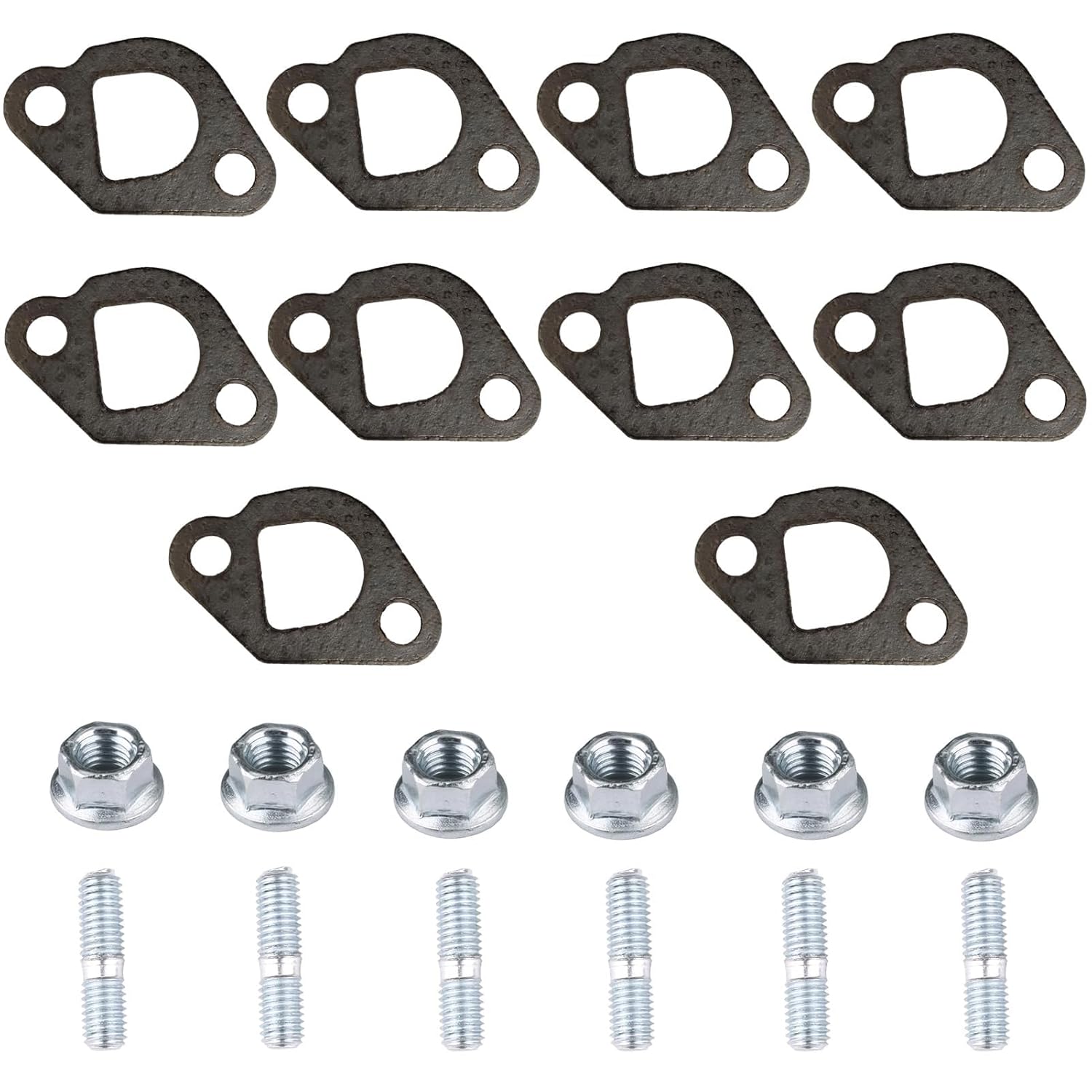 Predator 212 Exhaust Muffler Gasket Stud Kit, 212cc Non-Hemi Carburetor Exhaust Pipe Mounting Hardware Stud Set Compatible with CT200U BT200X KT196 MB200 M200 ATVs Go Karts Mini Bike - Image 7