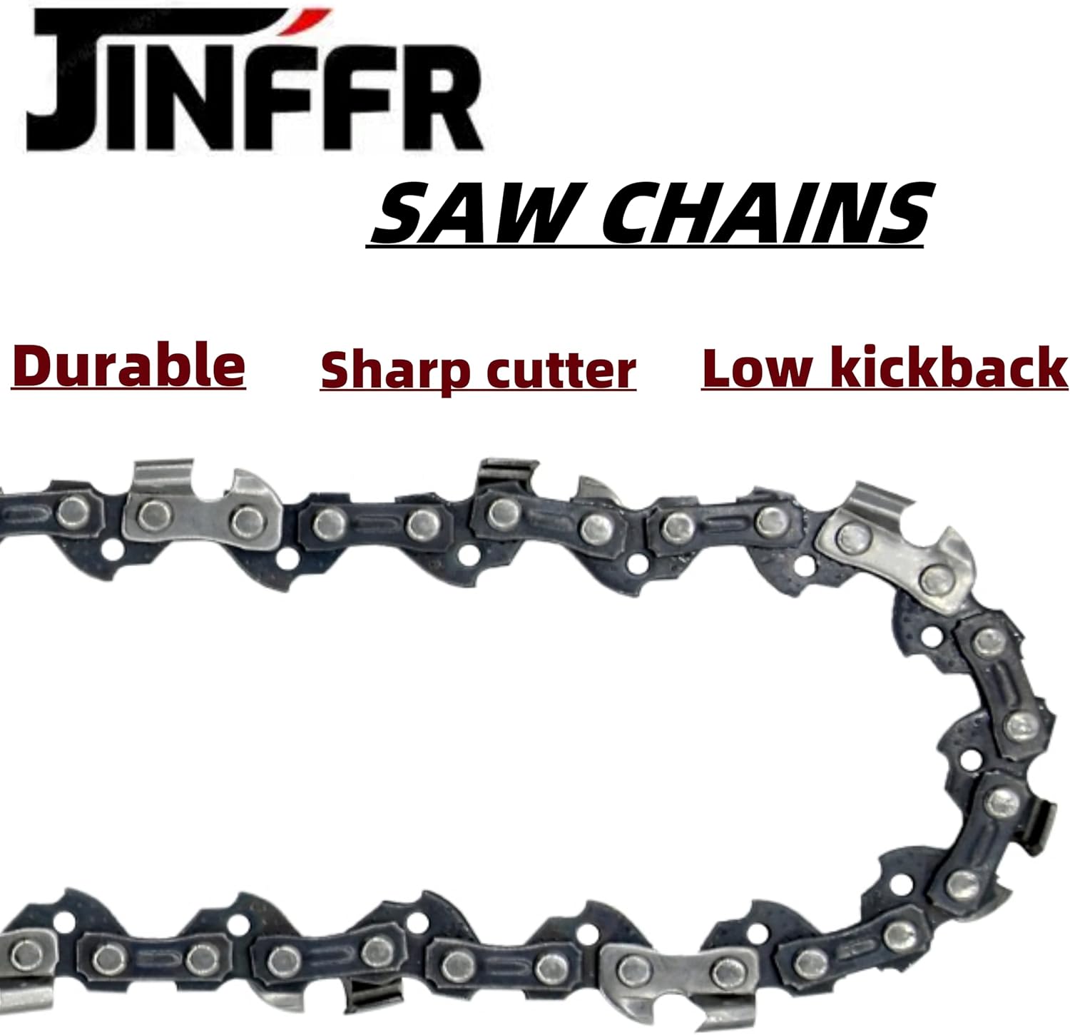 5 Pack 10 Inch Chainsaw Chain 3/8" LP Pitch .050" Gauge 40 Drive Links Replacement for Echo CS-271 CS280, Worx WG309, Sunjoe SWJ807E, Remington RM1035P, Craftsman S40 - Image 3
