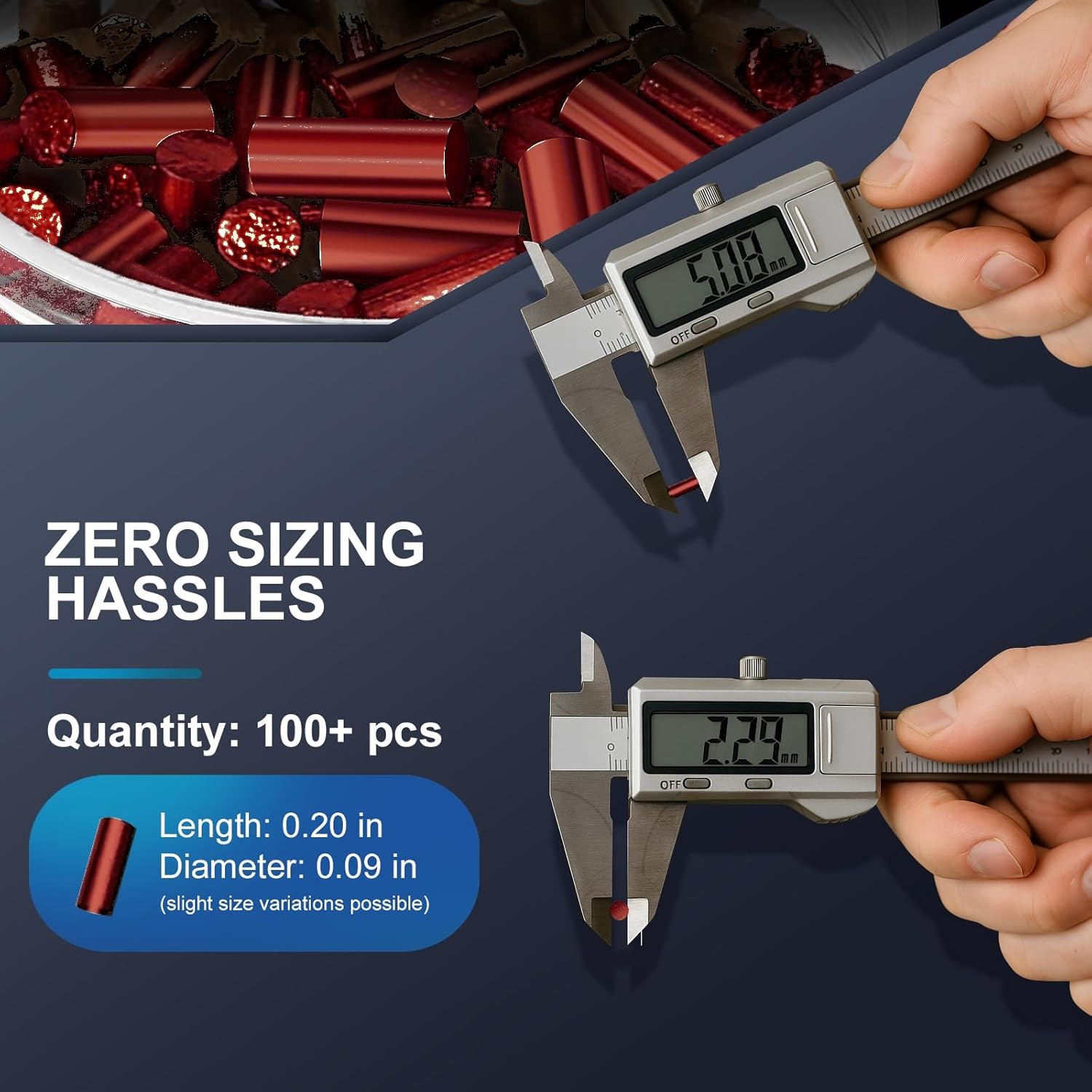 Lighter Flints 100 Pcs, Premium Flint Replacement Refills, Multi-Brand Compatible with Zippo and Clipper, Most Lighters, Long-Lasting, Fast-Igniting and Durable JONCHINJN (Red) - Image 4