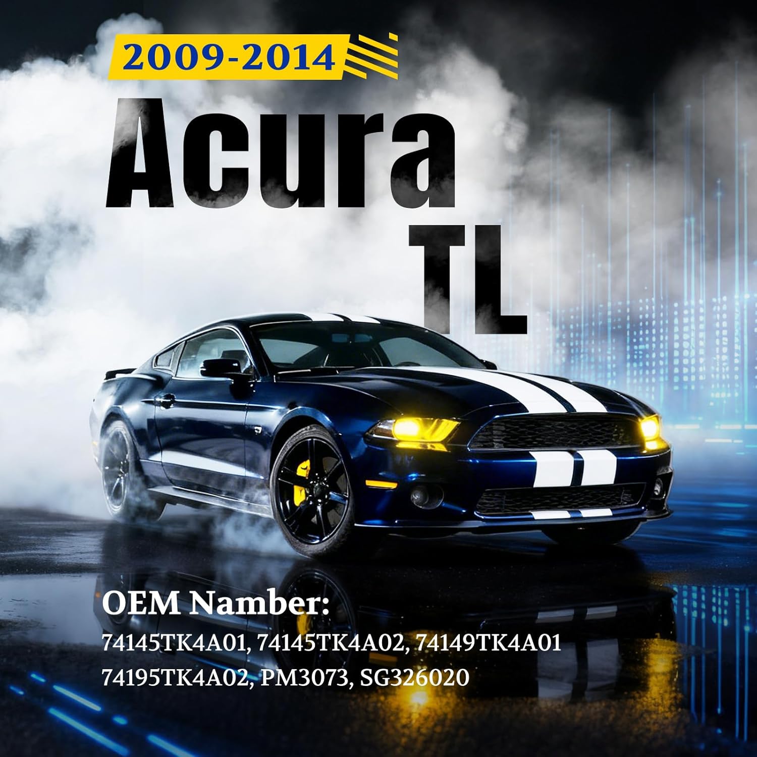 ARANA Hood Struts for Acura TL 2009-2014, Front Bonnet Hydraulic Shocks Lift Support for Acura TL Base/SH-AWD/Type-S Sedan, Replacement OEM 74145TK4A01 74149TK4A01 74145TK4A02 SG326020, 2 Pcs - Image 2