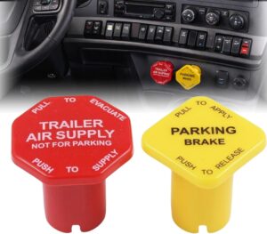 Truck Parking Brake Knob Yellow and...