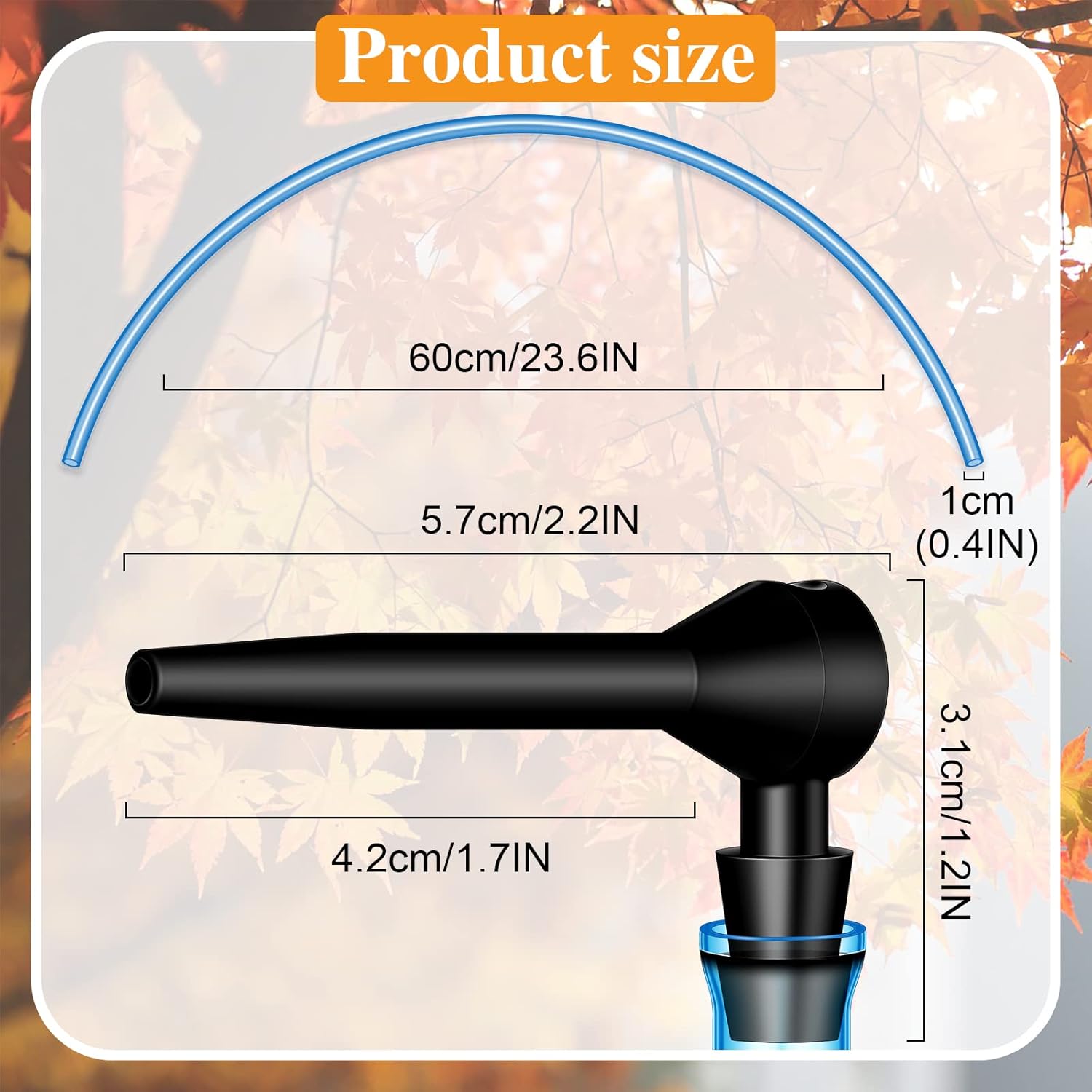 Hortsun 5 Set Maple Syrup Tree Tapping Kit Maple Syrup Sugaring Starter Taps Include 5 Pieces Maple Tree Tap Extractors and 5 Pieces Syrup Collection Extractor Tubes for Birch Maple Syrup Supplies - Image 2