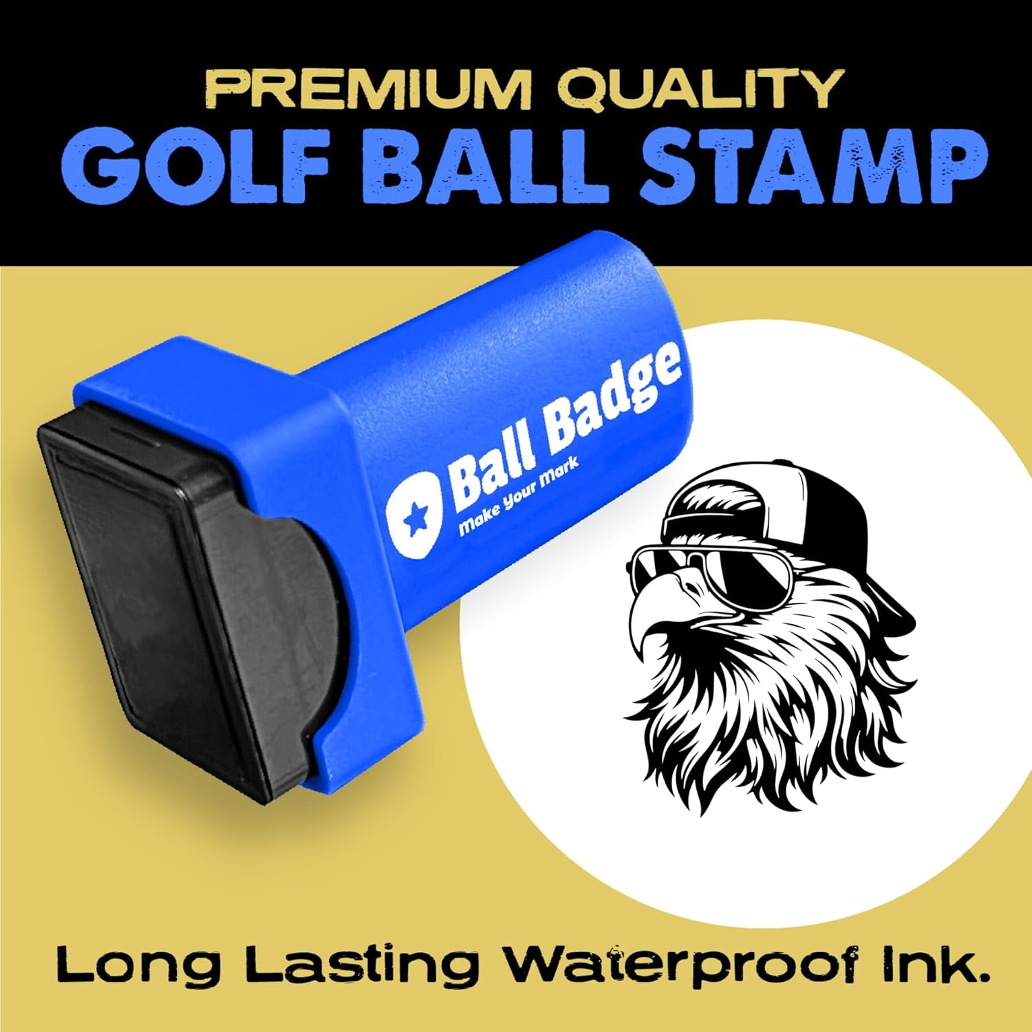 Ball Badge - Golf Ball Stamp, (The America Series) Golf Ball Marker, Reusable Golf Ball Marking Tool to Identify Golf Balls - Image 2