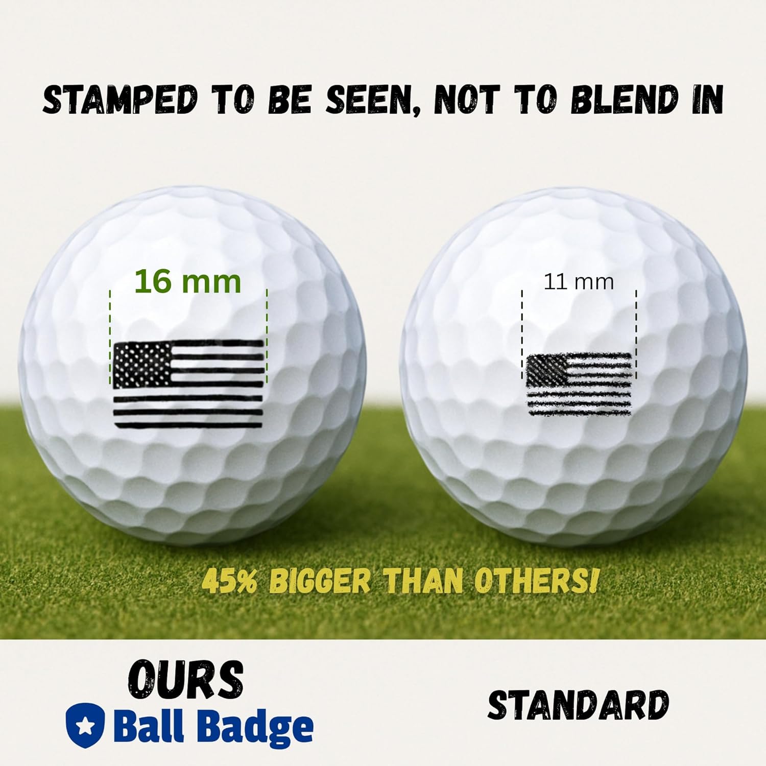 Ball Badge - Golf Ball Stamp, (The America Series) Golf Ball Marker, Reusable Golf Ball Marking Tool to Identify Golf Balls - Image 4