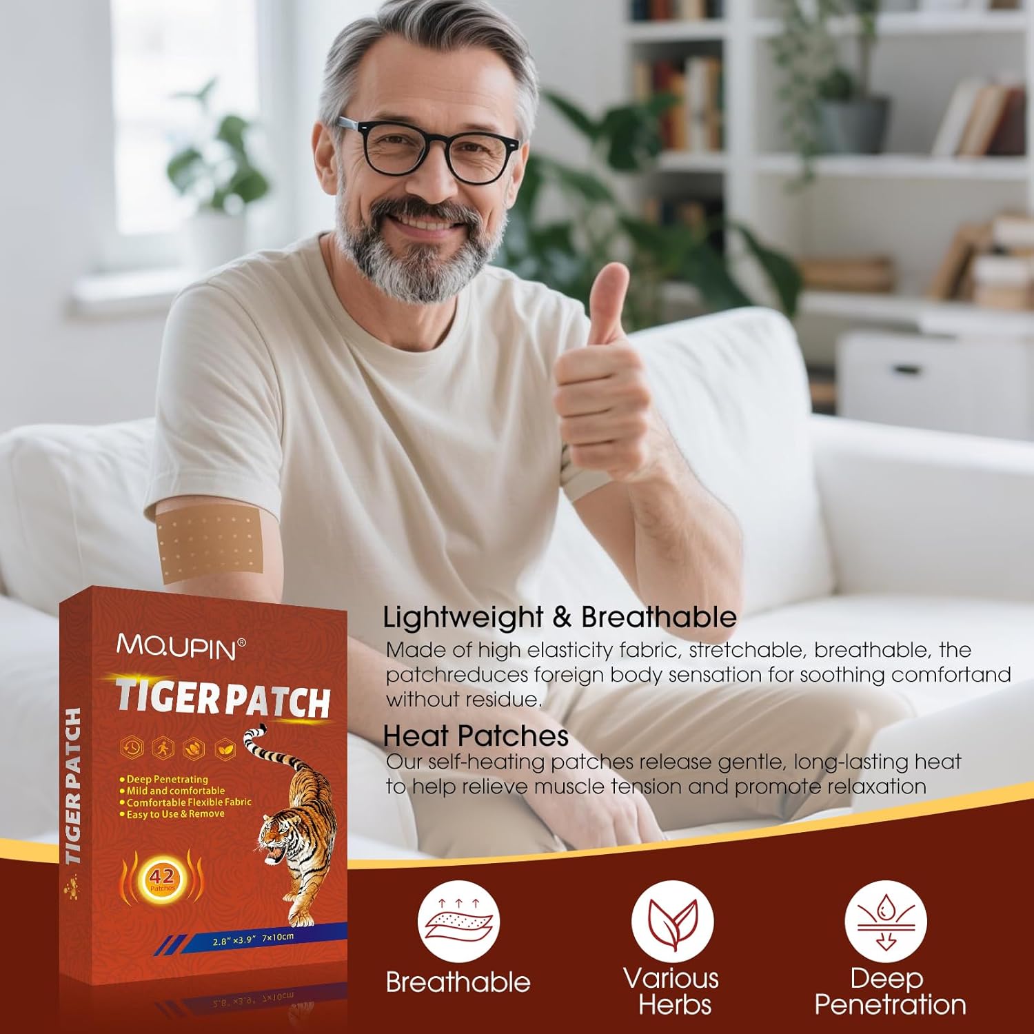 84PCS Tiger Patch, Chinese Tiger Back Heat Patches Ultra Strength for Muscle Joint of Knee Shoulder and Neck - Image 9