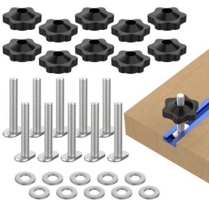 10 Sets of 1/4″-20 T Track Kn...