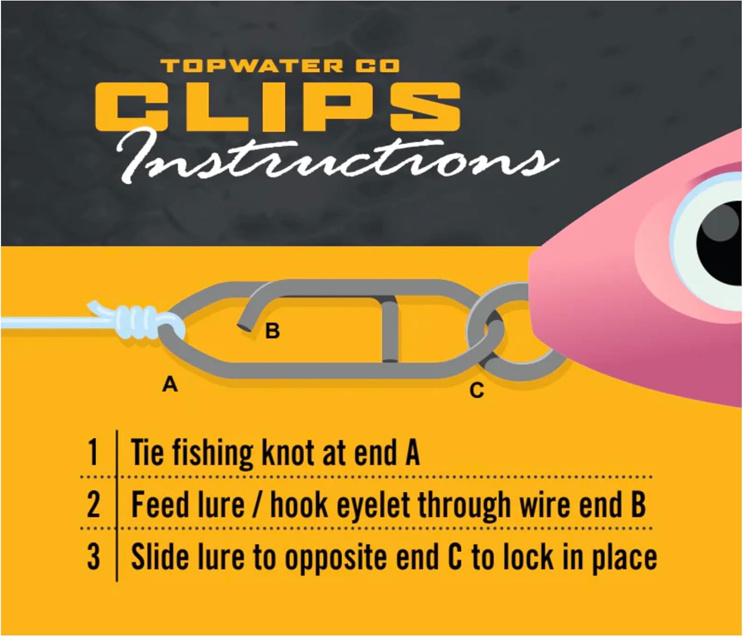 Top Water Co. Fishing Speed Clips - Durable Stainless Steel, Fast Lure Connector (Multiple Sizes) - Image 2