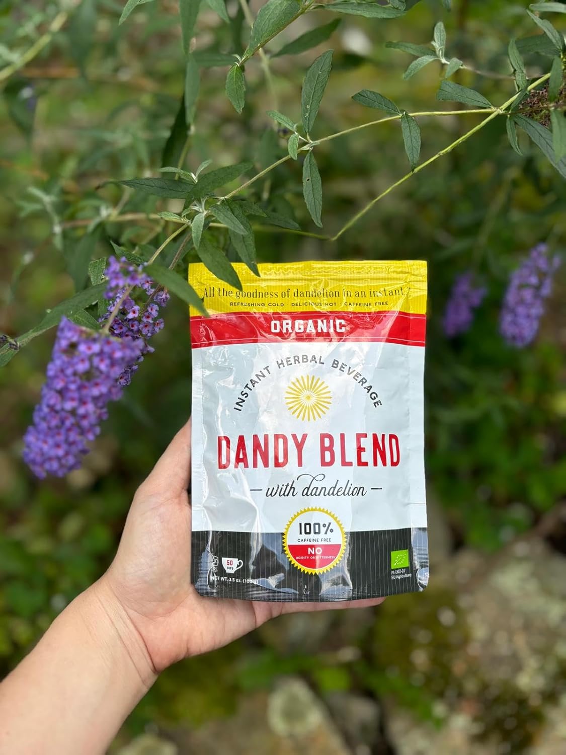 50 Cup Bag of Organic Dandy Blend Instant Herbal Beverage with Dandelion, 3.53 oz. (100g) Bag - Image 3