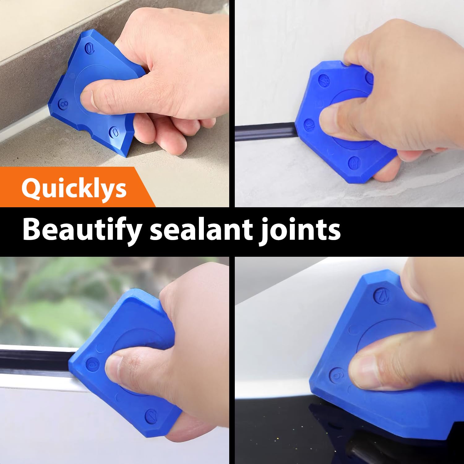 Caulk Gun Kit - Smooth Silicone Caulking Tools The Smarter Way to Seal & Repair - Professional Caulk Gun Set with Glide & Comfort Grip/Heavy-Duty Metal/Plastic for Flawless DIY - Image 4