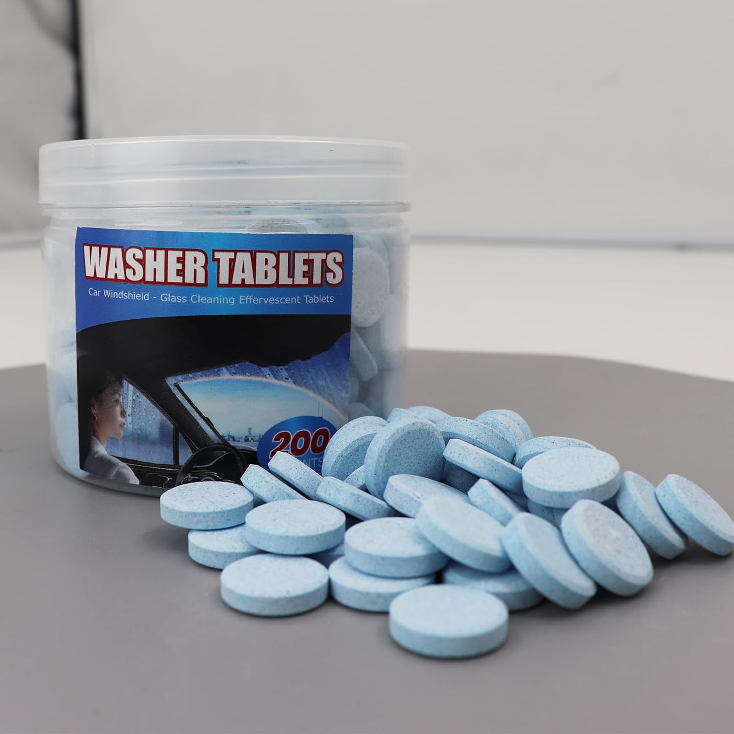 200 PCS-Car Windshield Washer Tablets, Glass Cleaner, Concentrated Effervescent Tablets, Solid Windshield Effervescent Wiper Tablet for Car Window Glass Cleaning (S) - Image 7