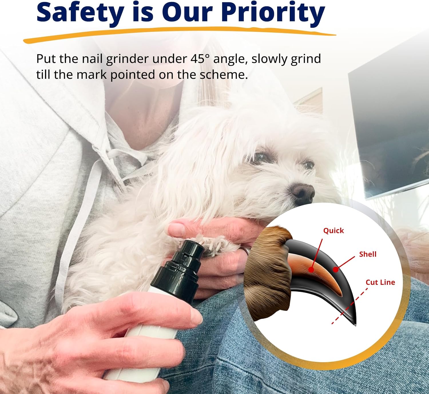 Silent Groom Pro Pet Nail Grinder | Whisper Quiet Claw Trimmer for Dogs, Cats and Other Animals | Safe & Stress Free Nail Grooming, Ideal for Sensitive Dogs of All Breeds & Sizes - Image 6