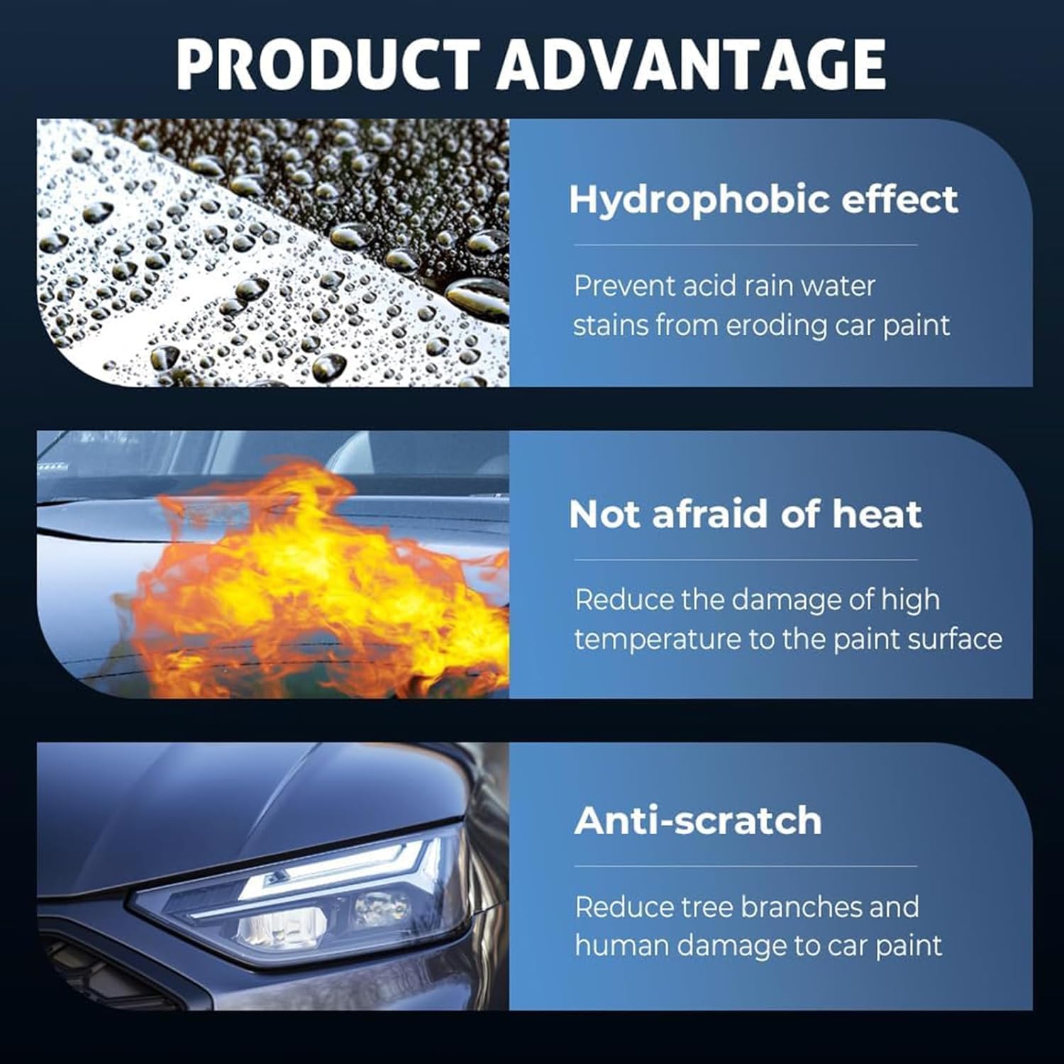 Quick Effect Car Coating Spray 2 Pack, Waterless Wash Polish, Paint Protection and Glass Cleaner - Image 5