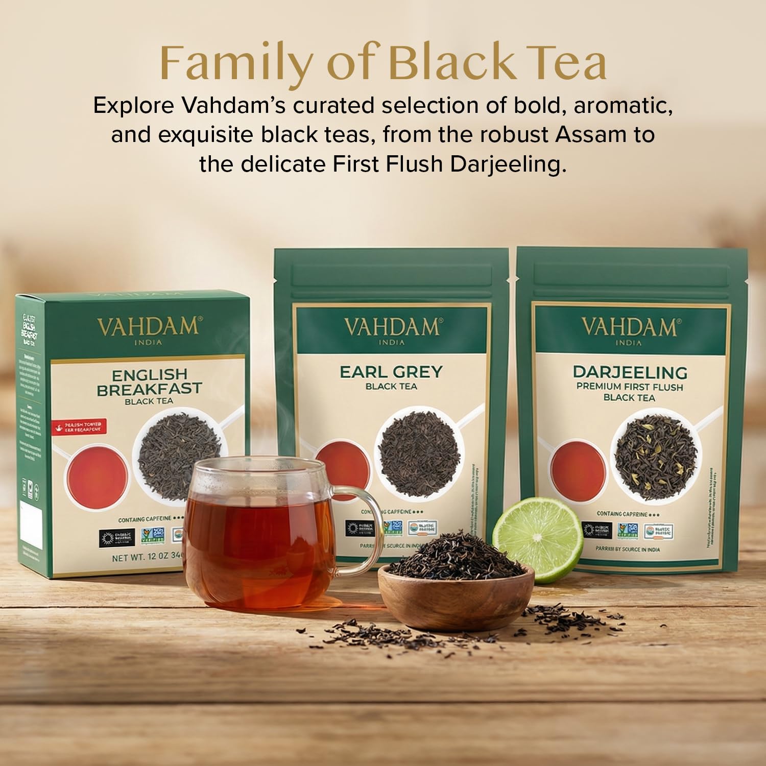 VAHDAM, Assam CTC Black Tea Loose Leaf 170+ cups (12oz) STRONG, BOLD & RICH Loose Leaf | Pure Assam Chai Tea | Pure Unblended Single Origin Black Tea | Vacuum Sealed - Image 9