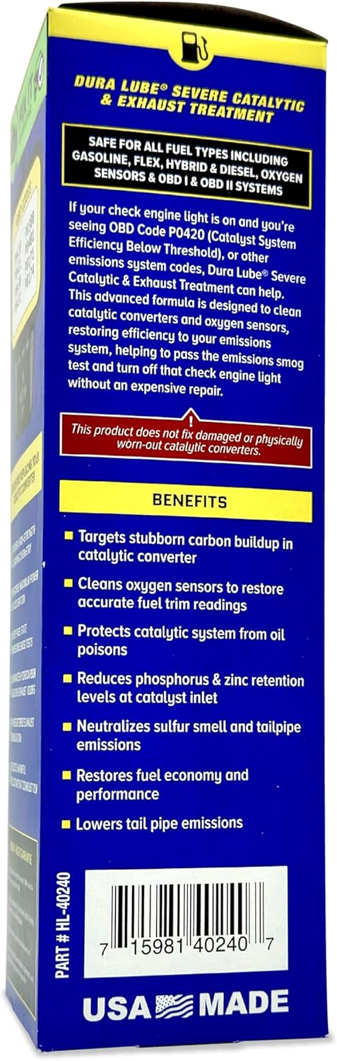 Dura Lube Severe Catalytic and Exhaust Treatment Cleaner Fuel Additive | 16 Fl oz, 2-Pack - Image 3
