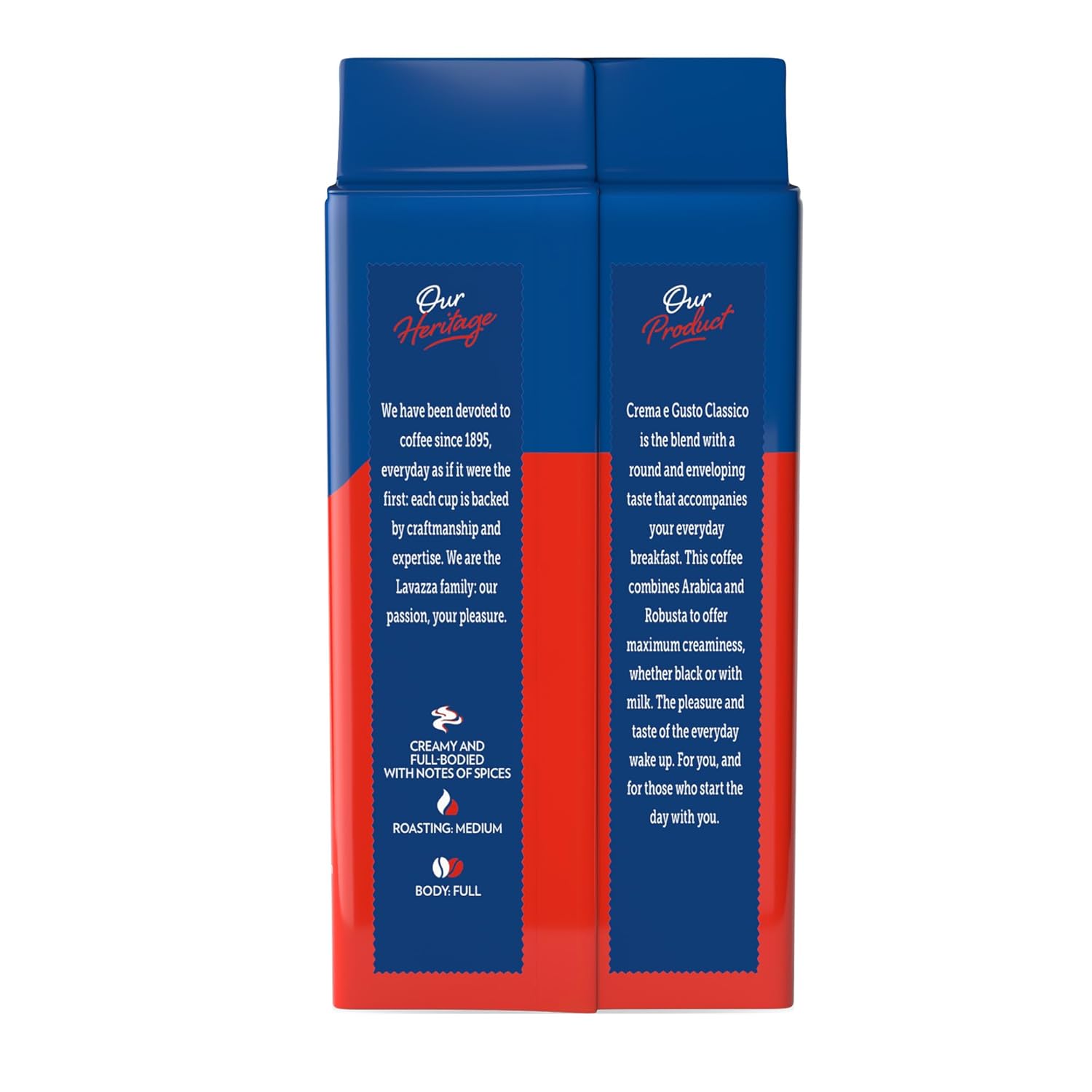 Lavazza Crema e Gusto Ground Coffee, Medium Roast, Arabica and Robusta Blend, 8.8 oz Brick (Pack of 20) - Image 8