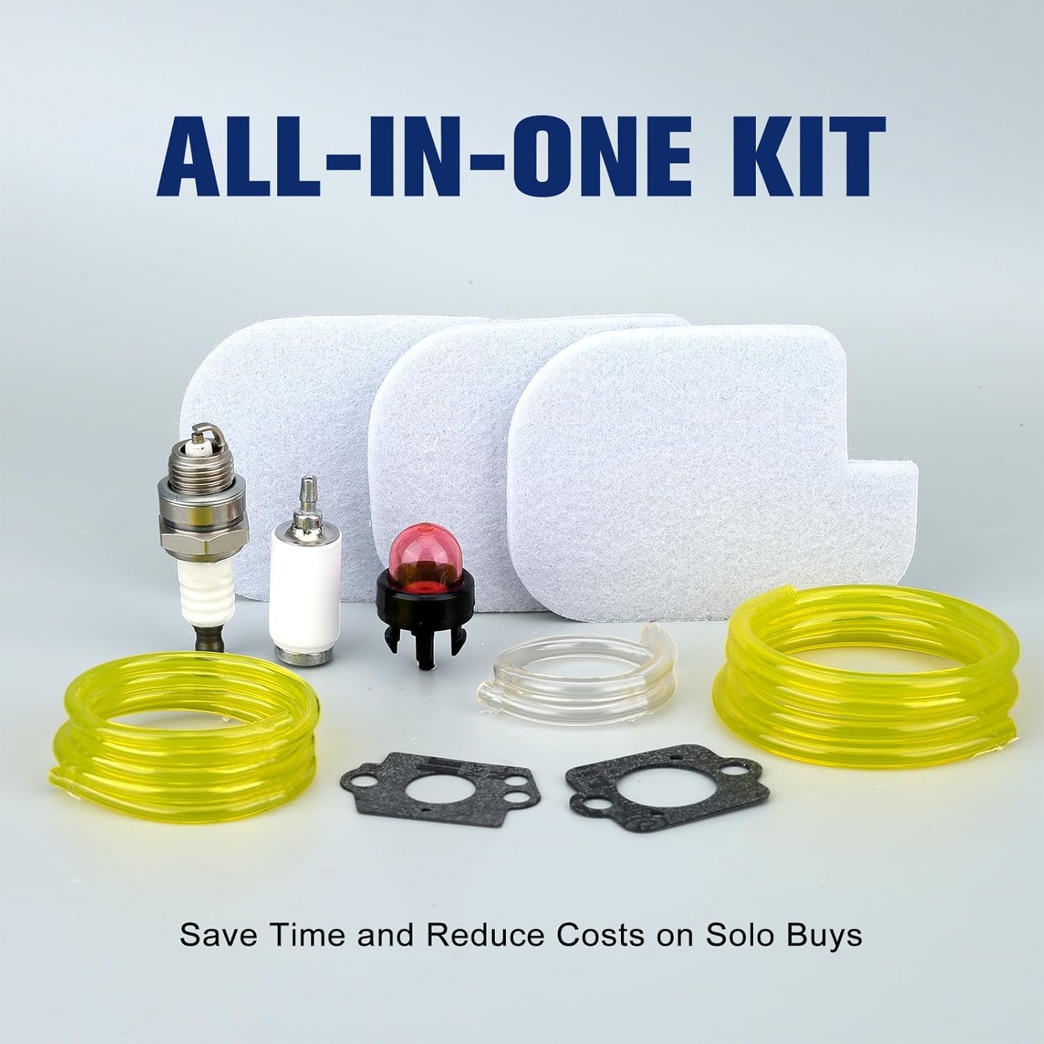 P3314 PP4218A Air Filter Tune Up Kit for Poulan Pro PP4218 PR4218 PP4218AVX PP3816 PP4018 PP4218 PP3516AVX 35cc 42cc Craftsman Chainsaw Parts with Fuel Line Fuel Filter Primer Bulb Replaces 530057925 - Image 3