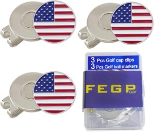 6 Pcs Golf Ball Markers with Magnet...