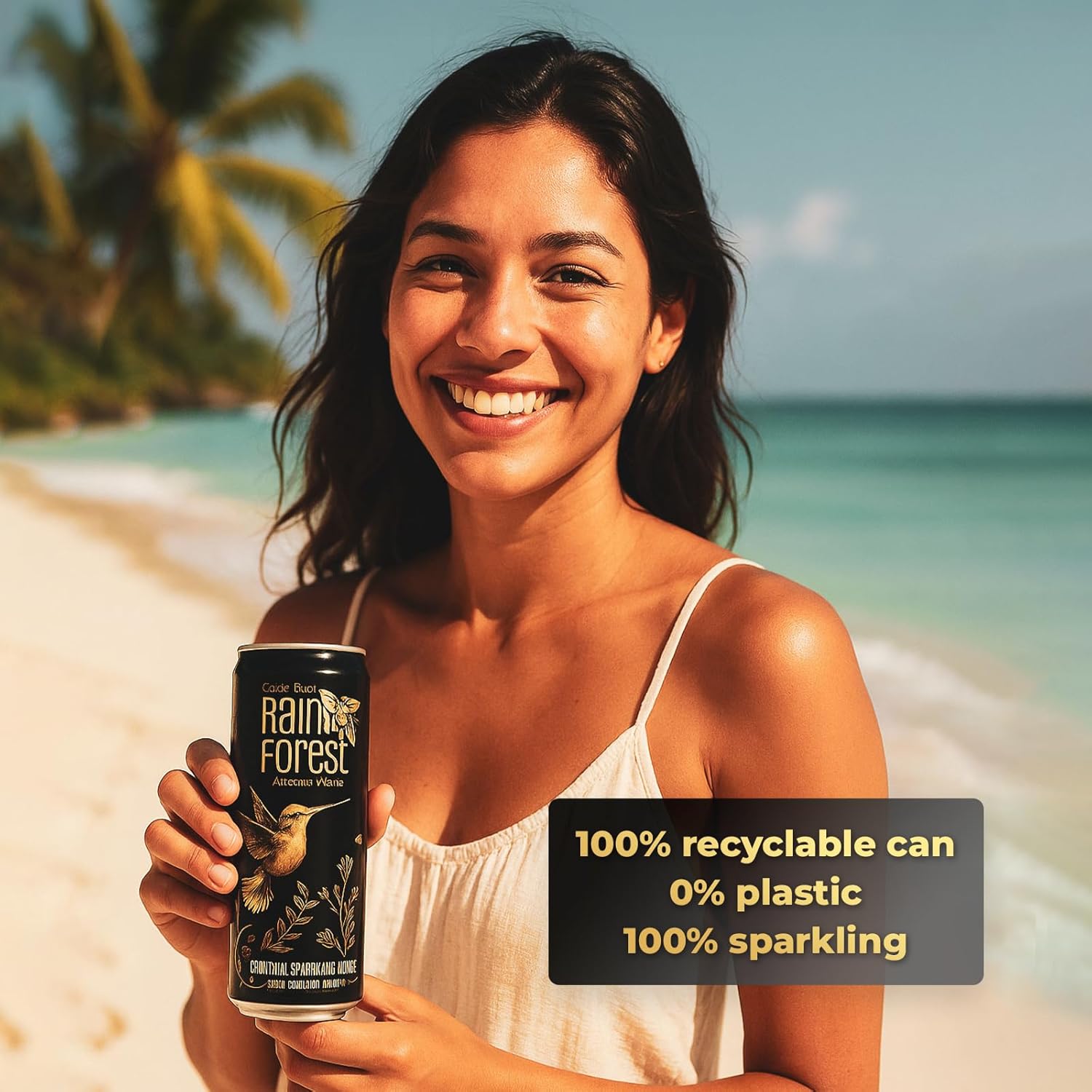 Rainforest Sparkling Water Cans | 12 Pack – 355 ml Each | Crisp Carbonated Water for Pure Refreshment | Naturally Sourced Drinking Water in Eco-Friendly Packaging - Image 7