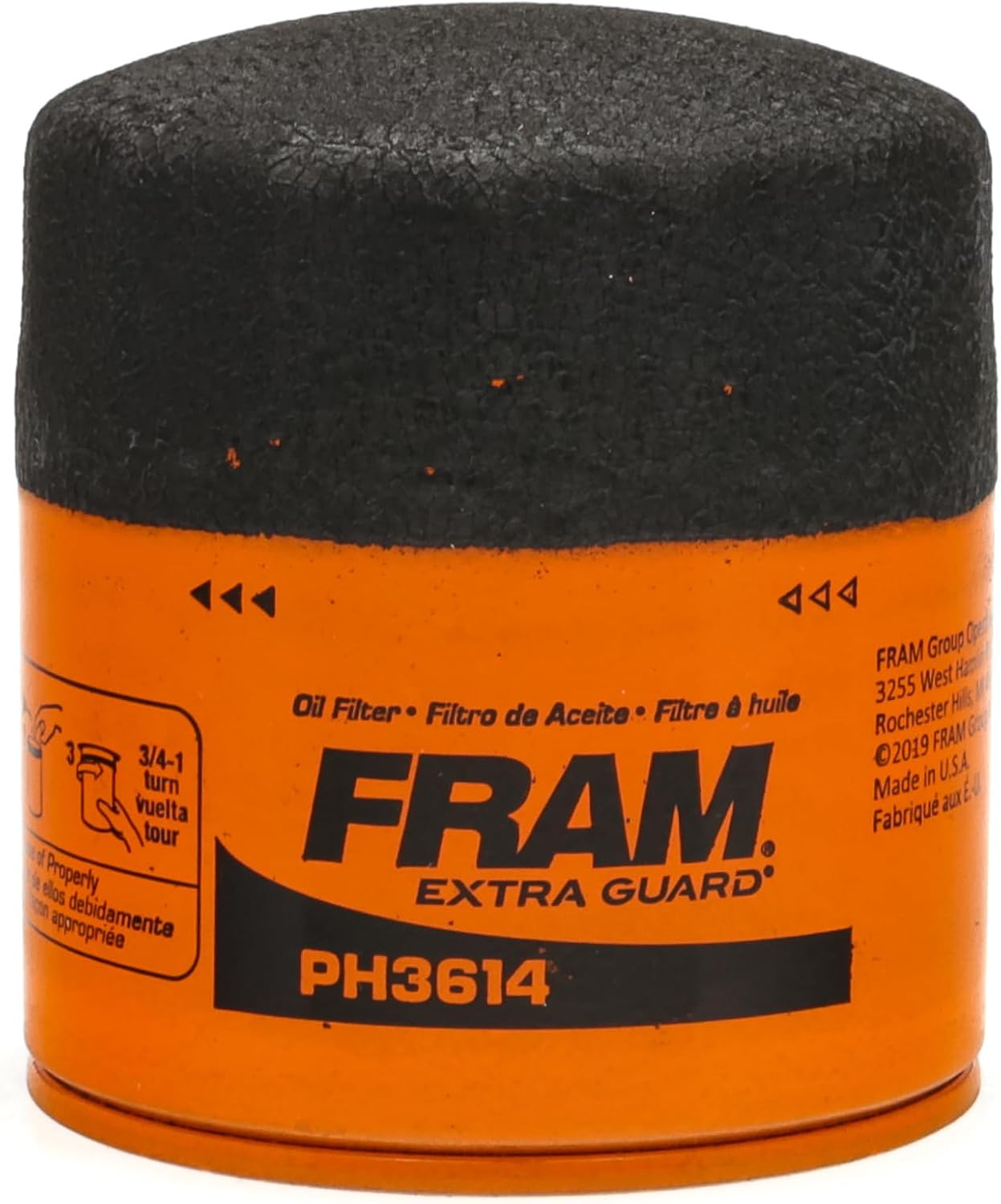 FRAM EG+ PH3614P 10K Mile Change Automotive Replacement Interval Spin-On Engine Oil Filter for Select Vehicle Model Years, Vehicle Engine Protection Oil Filter for Everyday Drivers - Image 3