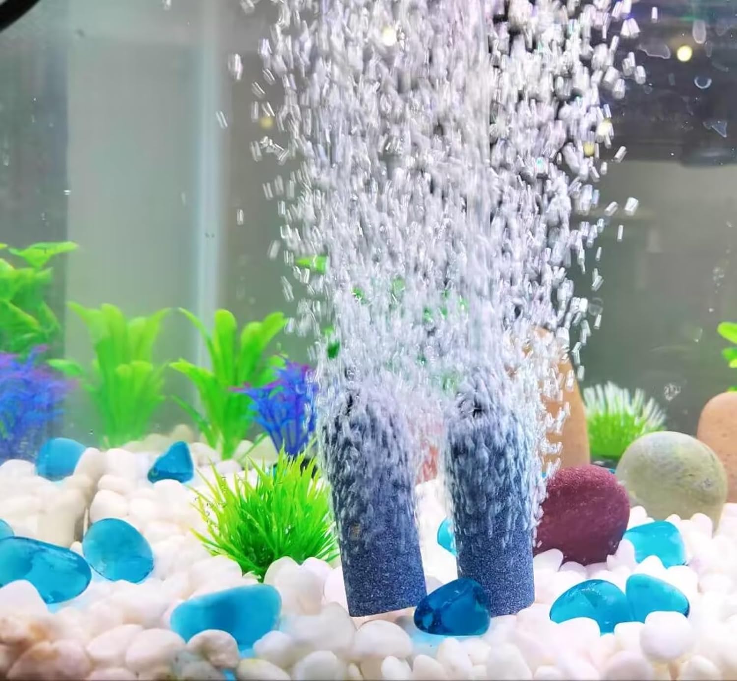 AQUANEAT Aquarium Air Stones 2 inch 12 Pack, Bubble Stone, Aerator Bubble Diffuser, Air Pump Accessories for Aquariums, Fish Tanks, and Hydroponics - Image 5