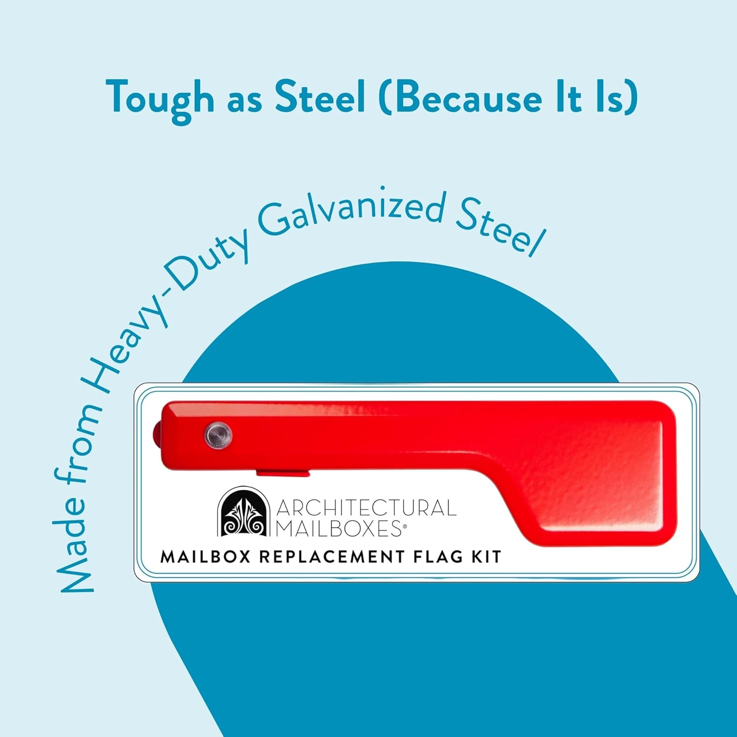 Architectural Mailboxes Galvanized Steel Mailbox Flag Replacement Kit, Red - Image 6