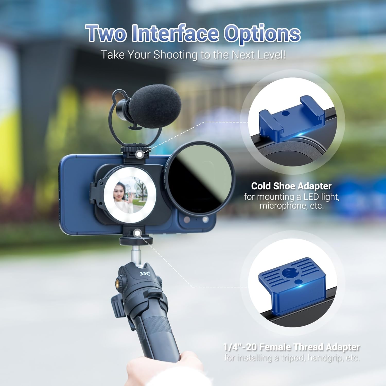 JJC 67mm CPL Filter for iPhone, Magnetic Circiular Polarizer Lens Filter Mount Adapter Kit Compatible with iPhone Air 17 16 15 14 Pro Max Plus with 1/4” Screw & Shoe Mount - Image 5