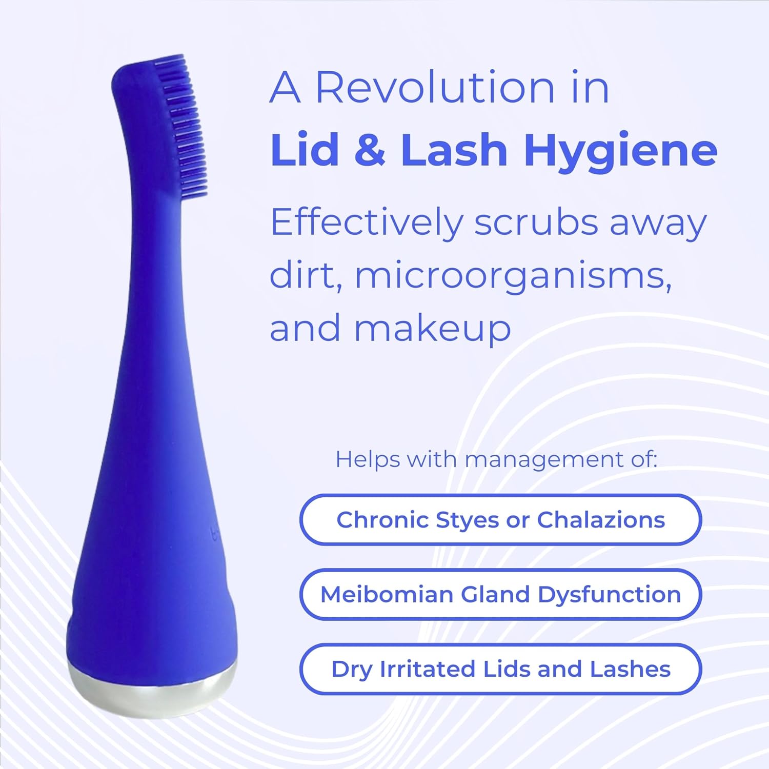 Blinkjoy Electric Eyelid Brush - Optometrist Approved for Managing Demodex, Blepharitis, and Dry Eyes - Gently removes dirt, oil, and makeup to support healthier lid hygiene - Image 2