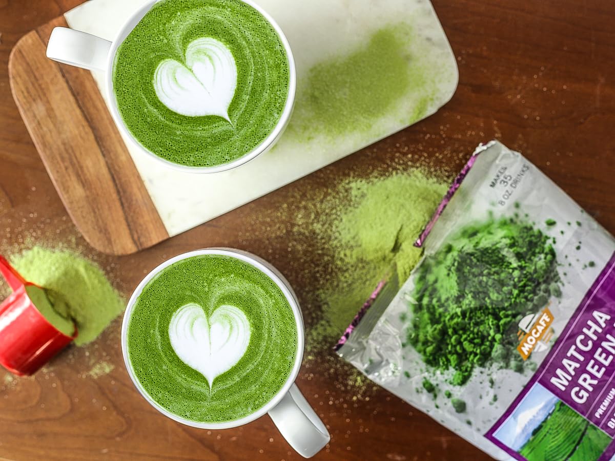MOCAFE Matcha Green Tea Blended Tea Latte, 3-Pound Bag Instant Frappe Mix, Coffee House Style Blended Drink Used in Coffee Shops - Image 4