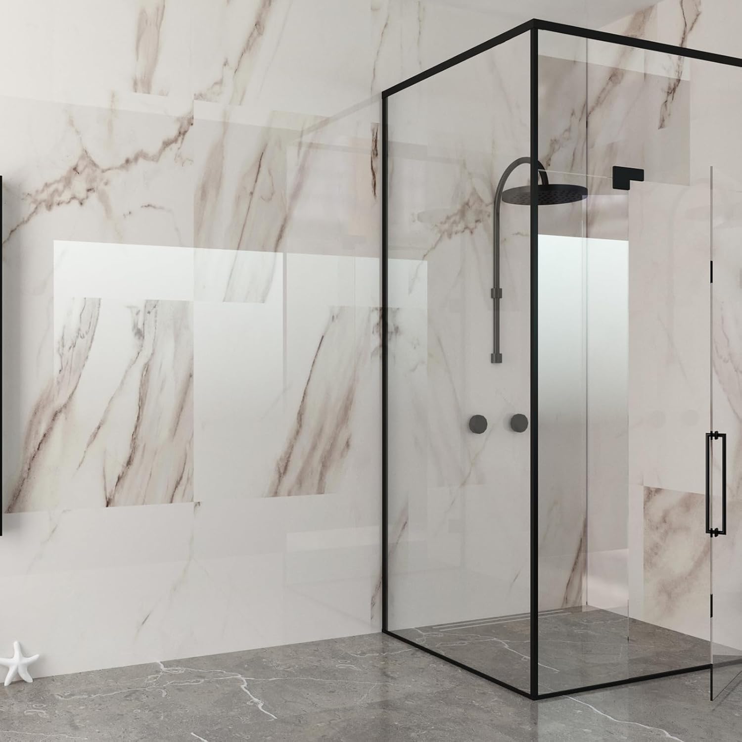 uxcell Shower Door Bottom Seal, Shower Door Sweep for 1/2" Thick Glass 47" Long (15.7" x 3 Pcs), 5 Section Segmented Frameless Glass Door Seal Strip with Double Drip, Clear - Image 6