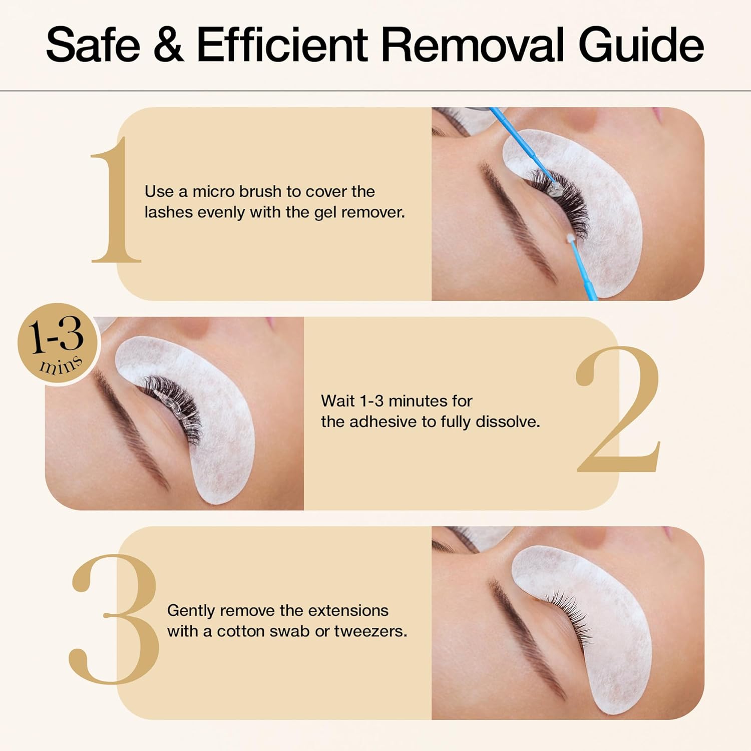 LASHVIEW Sensitive Lash Remover for Lash Extensions - Clear Eyelash Extension Remover Gel 25ml - Image 6