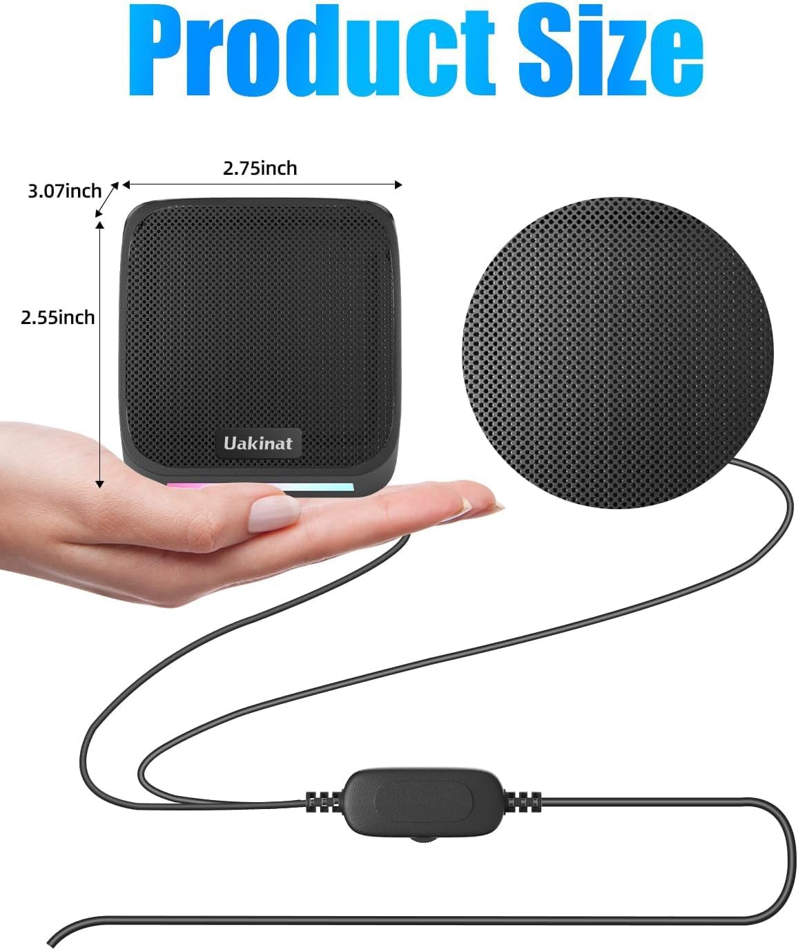 Computer Speakers for Desktop PC,Desktop Speakers,Small Computer Speakers USB Powered 3.5mm Aux Speaker - Image 5