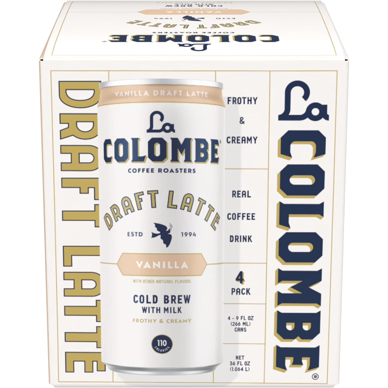 La Colombe, Latte Draft Vanilla, 9 Fl Oz, 4 Pack - Image 3