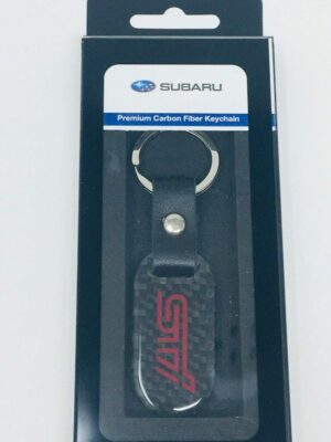 Subaru STI Logo Carbon Fiber Keycha...