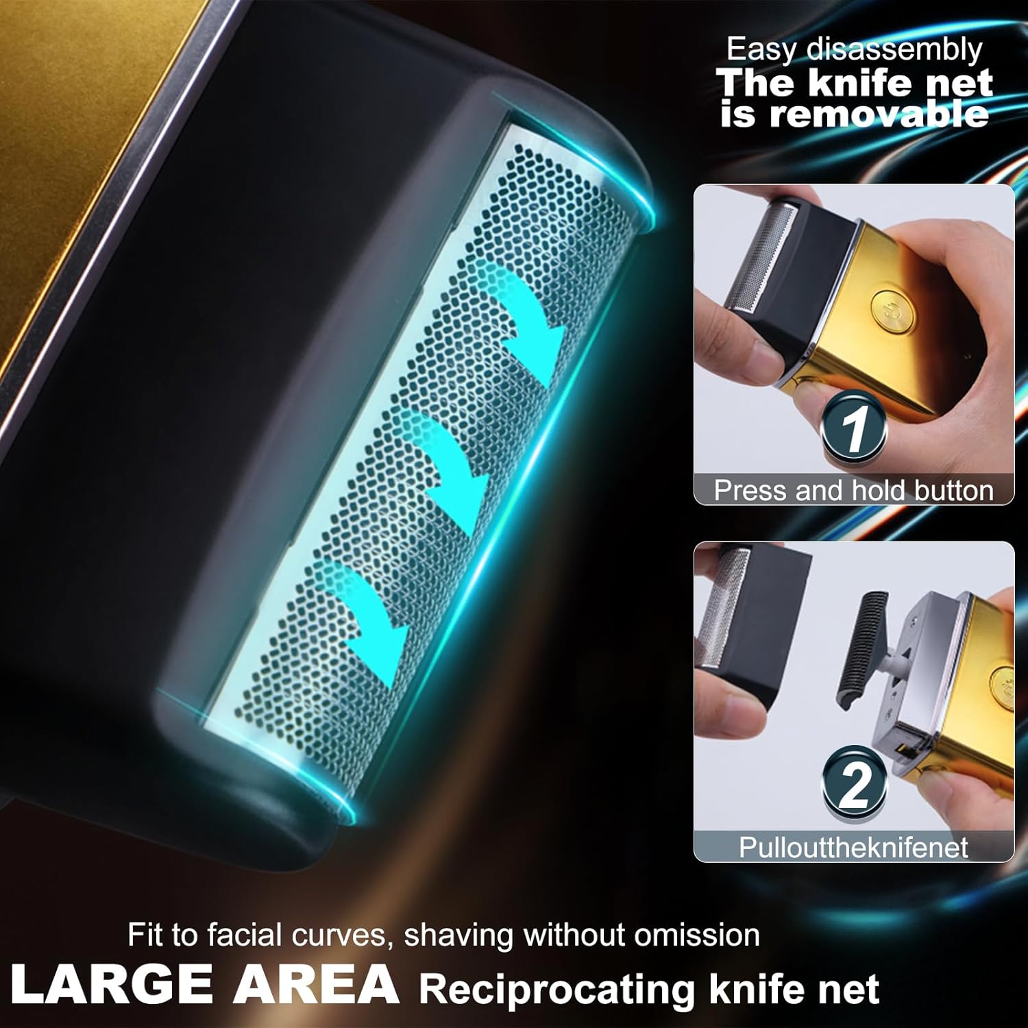 Hair Clippers Set for Men,Hair Clipper Trimmer with LED Display, Professional Cordless Hair Clipper Shaver Beard Trimmer, Hair Cutting Machine for Men, Holiday Gift for Him Father's Day Gift - Image 6