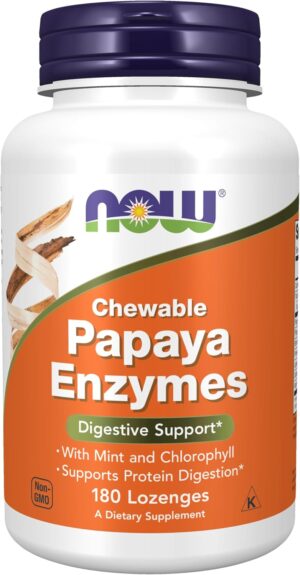 Now Foods – Chewable Papaya E...