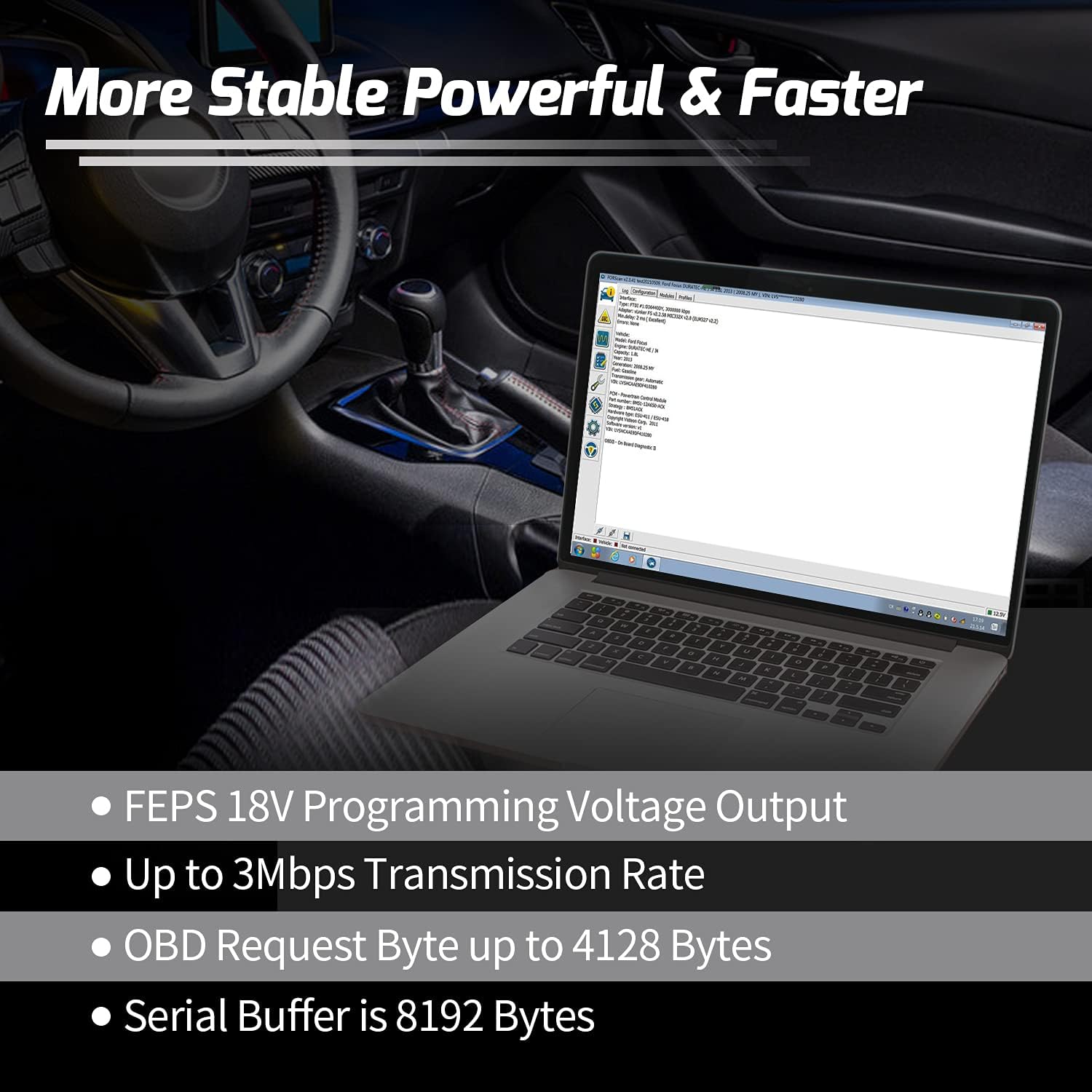 Vgate vLinker FS OBD2 USB Adapter for FORScan HS/MS-CAN Auto Switch - Image 3
