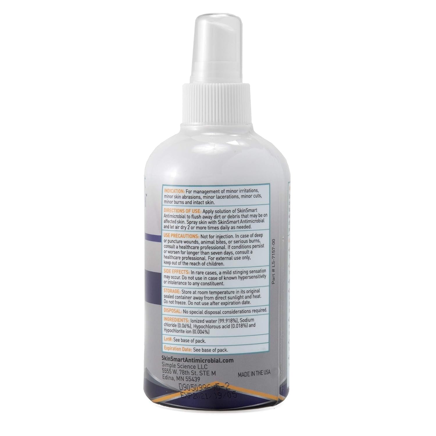 SkinSmart Antimicrobial Facial Cleanser for Breakouts & Blemishes; Hypochlorous Acid Formula Targets Bacteria to Reduce Skin Irritation and Flush Pores Clean, 8 oz Spray, All Ages & All Skin Types - Image 11