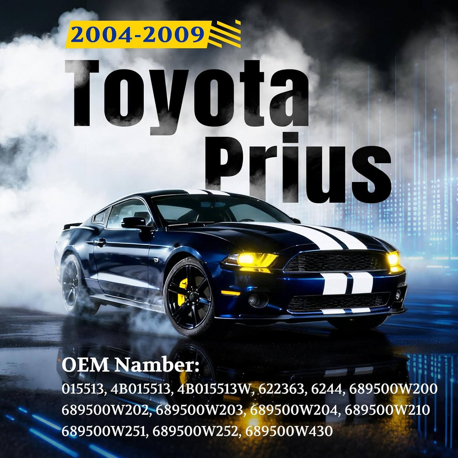 ARANA Rear Hatch Liftgate Struts Shocks for Toyota Prius 2004-2009, Hatchback Trunk Door Lift Support for Toyota Prius Base/Touring, Replacement OEM # 689500W200 689500W202 689500W203, 2 Pcs - Image 2