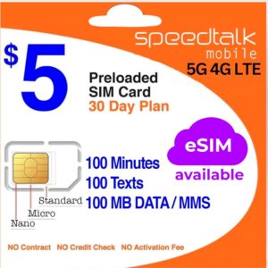 SpeedTalk Mobile $5 Prepaid Wireles...