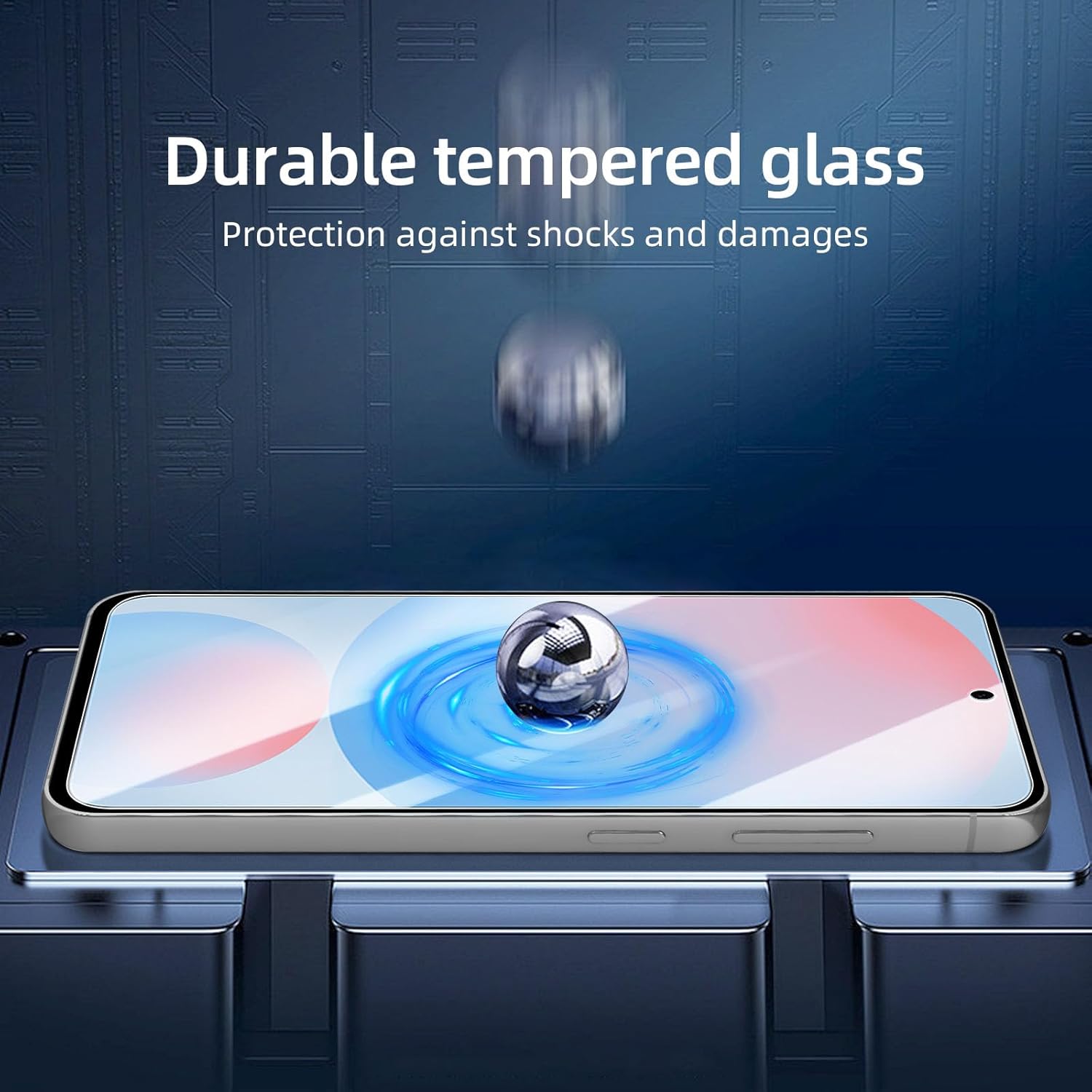 NEW'C 3 Pack Designed for Samsung Galaxy S25 FE Screen Protector,Tempered Glass,Case Friendly Scratch-proof, Bubble Free, Ultra Resistant - Image 7