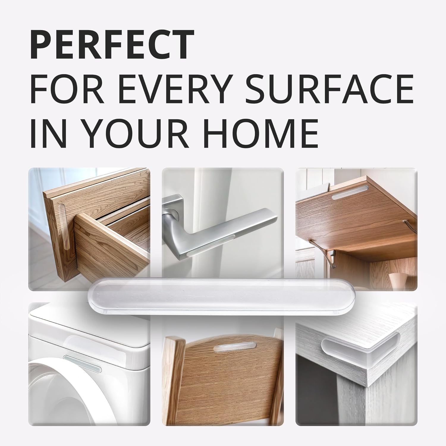 X-Protector Cabinet Door Bumper Strips - 40 PCS - Clear Door Silencer - Premium Cabinet Door Bumpers - Soft Door Slam Stopper - Multi-Purpose Bumpers for Cabinet Doors, Chair Backs, and More! - Image 3