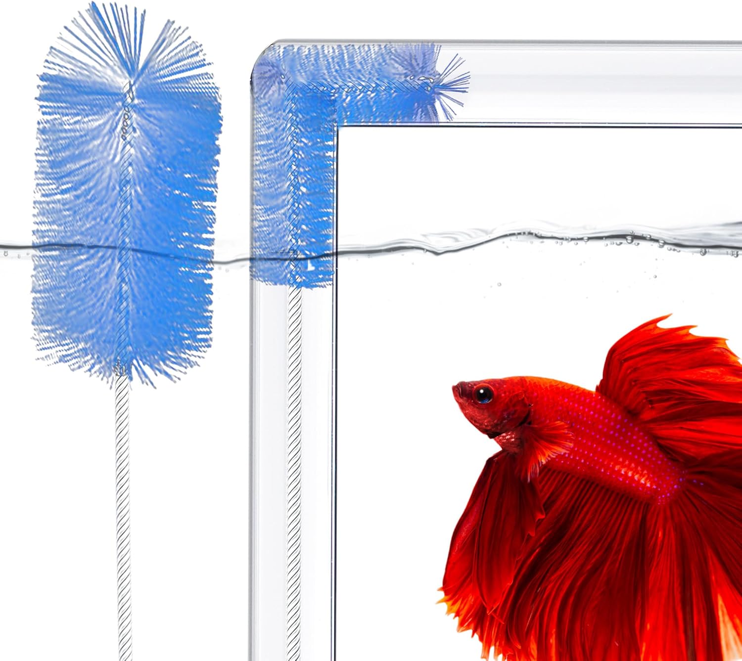 SunGrow Aquarium Filter Brush, 61" Stainless Steel Spring Long Flexible Tube, Pipe Brush for Hose, U-Shape and Bent Pipes, Double-Ended Pipe Cleaner Brush for Aquarium, Fish Tank or Household Use - Image 2